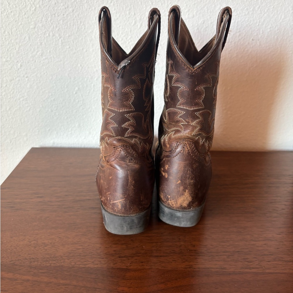 Ariat Brown Leather Cowboy Boots - Picture 2 of 6